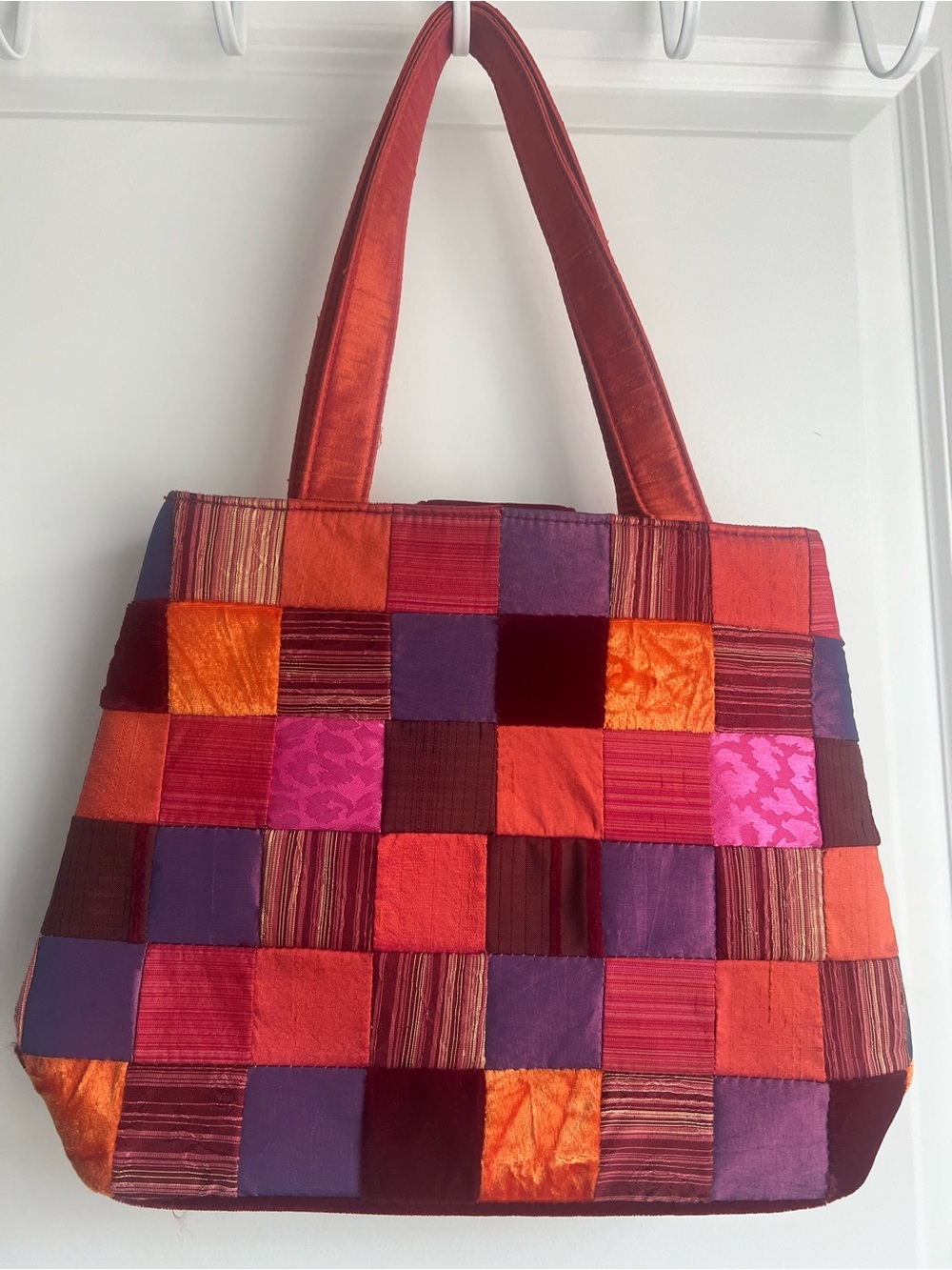 Bath&Body Y2K  Vintage Works Velvet Patchwork Tote Bag